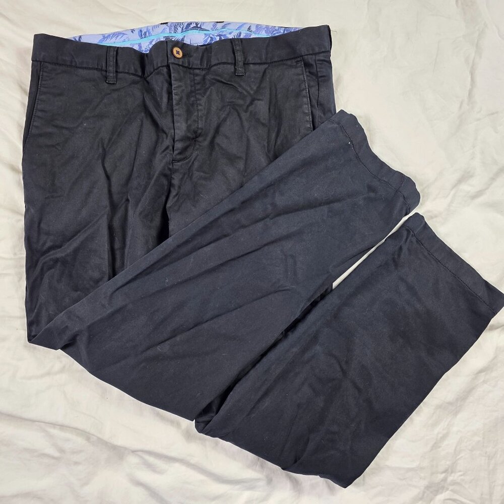Tommy Bahama Mens Size 36x30 Black Casual Pants Walking Outdoors Comfort